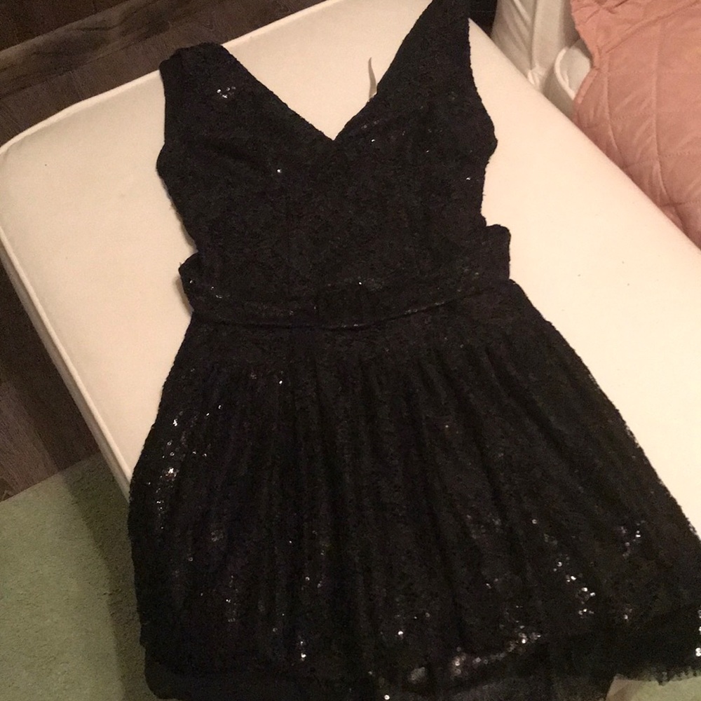 Free People black sequin mini 6